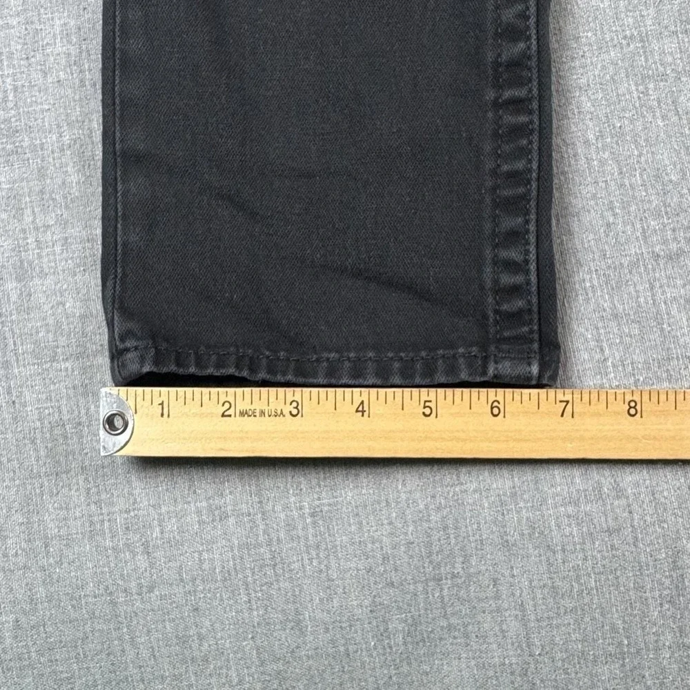 True Religion Skinny All Black Jeans Mens 32x33 Black Dark Wash Slim Denim Logo